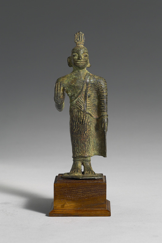 斯里蘭卡 19世紀 青銅 佛立像
